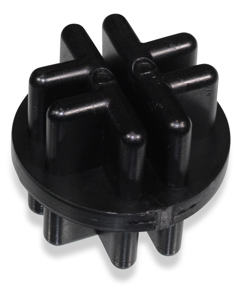 Cross piece PVC for post of flat steel